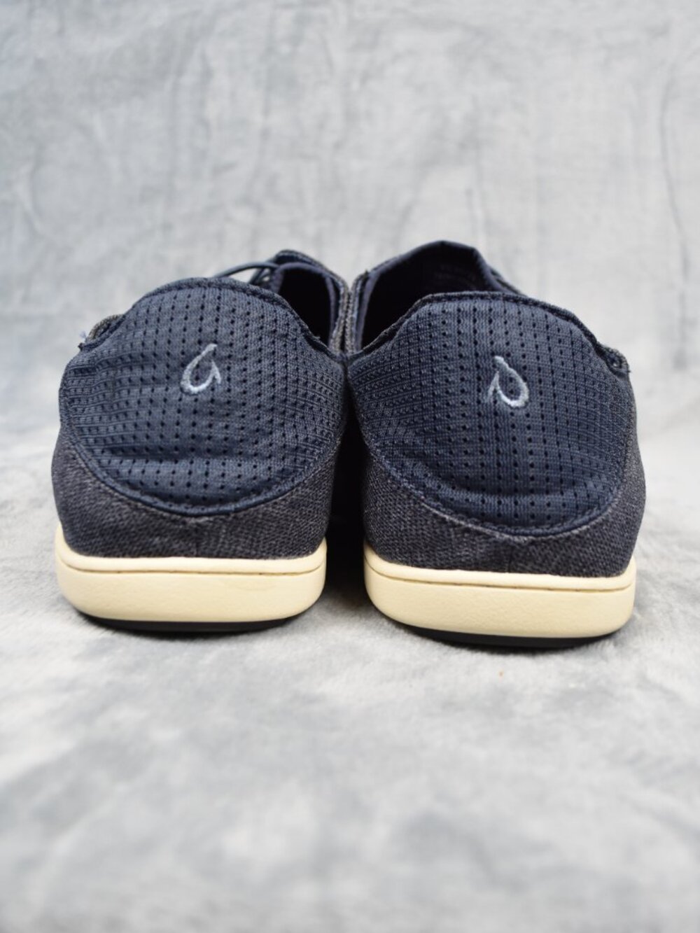 OluKai Navy Nohea Moku No Tie Fishing Beach Boat Shoes Men Size 14 - Picture 5 of 10